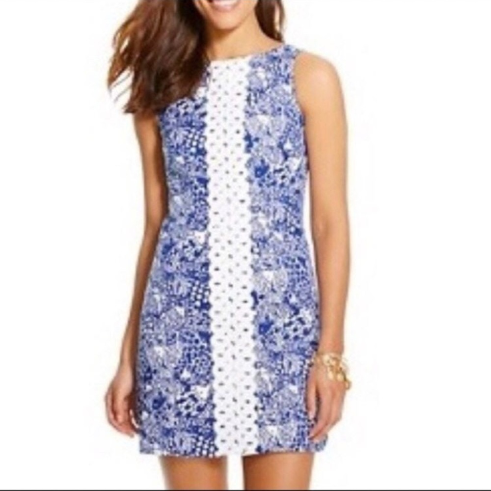 Lilly Pulitzer Upstream fish shift dress size 12